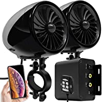 Aileap M150 Sistema de Audio con Amplificador de Moto con AUX- MP3- Radio FM- 4 Pulgadas de Altavoces estéreo Bluetooth…